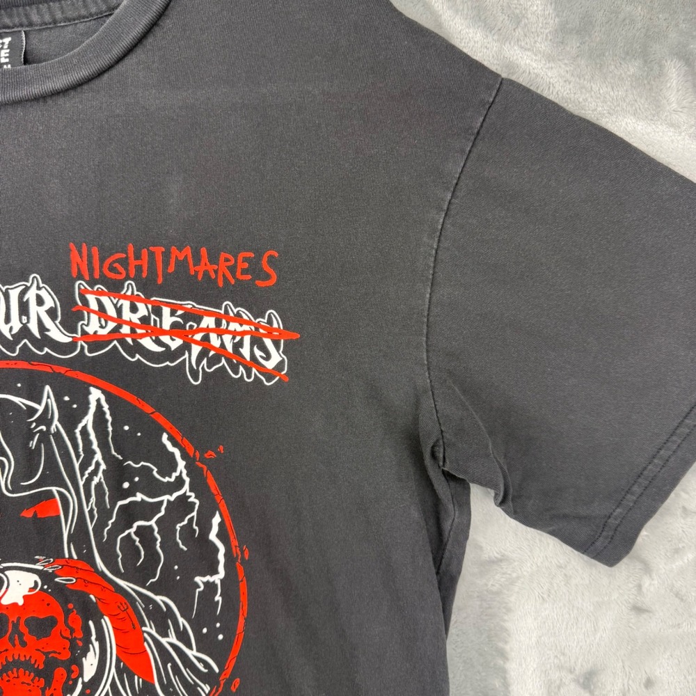 A Lost Cause Follow Your Nightmares Reaper Graphic T-Shirt Mens Medium Black - Picture 9 of 12